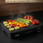 Sinbo SBG-7120 Elektrikli Izgara 2200W | Yapışmaz Yüzey, Ayarlı Termostat, Geniş Alan
