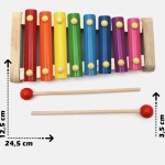 Genel Markalar Ahşap Ksilofon 8 Nota 8 Ton 25 Cm 8 Tuşlu Sesli Selefon Oyuncak