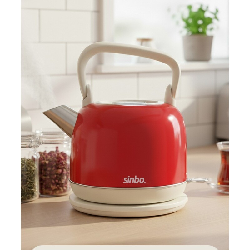 Sinbo SK-8035 Retro Paslanmaz Çelik Su Isıtıcı Kettle 2,2Lt