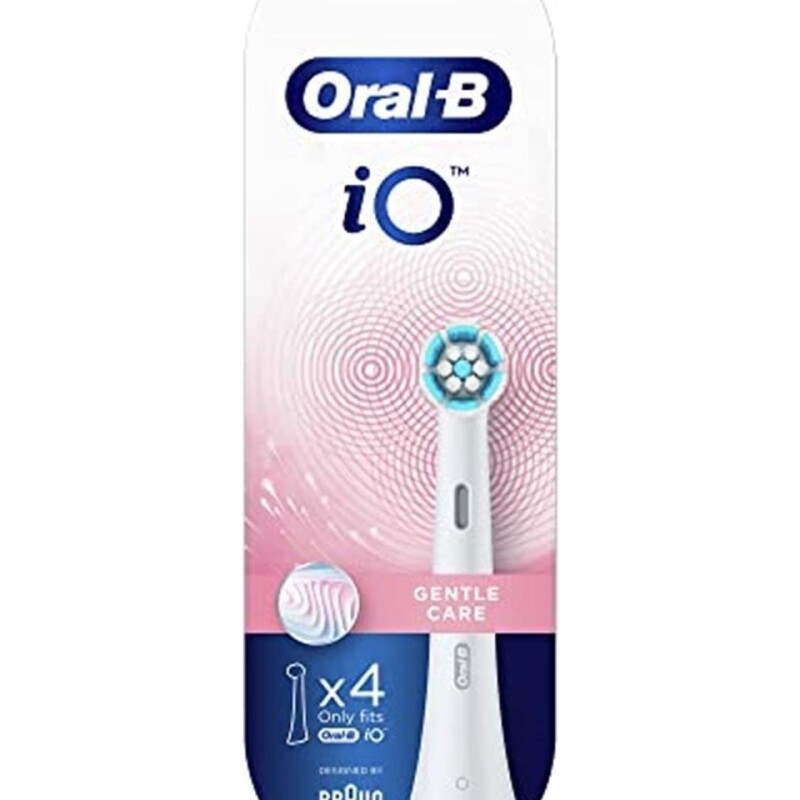 Oral-B iO Gentle Care Beyaz Diş Fırçası Yedek Başlığı 4 Adet Yumuşak Kıllarla Hassas Temizlik