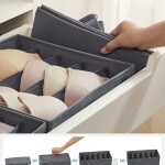 Songmıcs Iç Giyim Düzenleyici 8'li Set, Çekmece Düzenleyici, Katlanabilir, Gardırop Düzenleyici, Sak